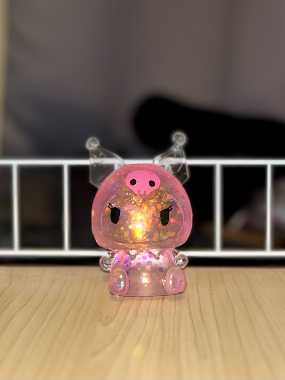 Pink Glitter Kuromi Squishy